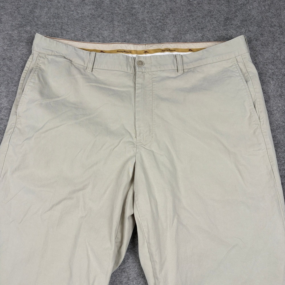 Tommy Bahama Chino Pants Mens 40x32 Khaki Beach Surf Outdoors Casual Cotton